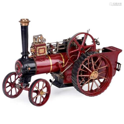 Live Steam 1:8 Scale Model of a Traction Engine, c. 1975