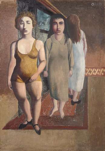 Gottfried Diehl "Drei Frauen". Um 1927.