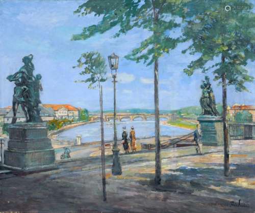 Walter Friederici, Dresden – Blick von der Brühlschen Terras...