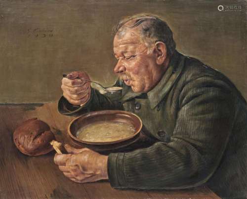 Georg Siebert "Suppenesser". 1930.