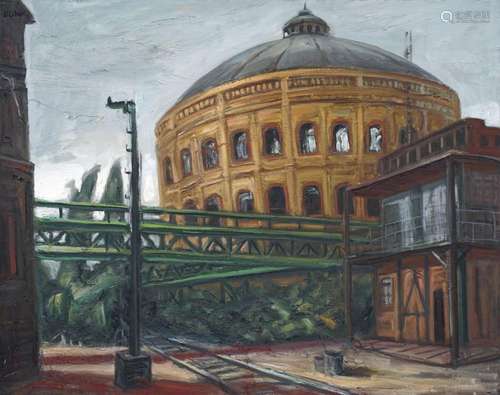 Walter Eisler "Leipzig – Gasometer am Schlachthof"...