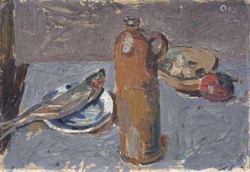 Albert Wigand "Stilleben mit Fisch". 1943– 1953.