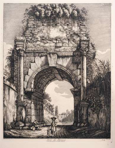 Luigi Rossini "Arco di Druso". 1819.