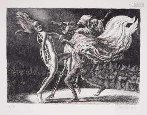 Theo Hellmerich "Danse macabre" / "Das Weib a...