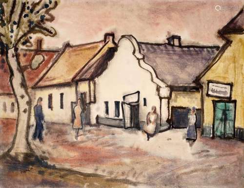 Erhard Hippold, Straße in Bulgarien. 1964.