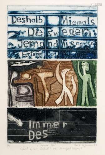 Veit Hofmann "Immer Des" / Zwei abstrakte Figuren ...
