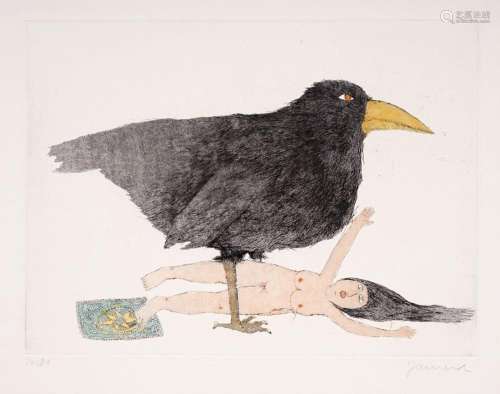 Horst Eckert Janosch "Sie liebte einen Vogel". 197...