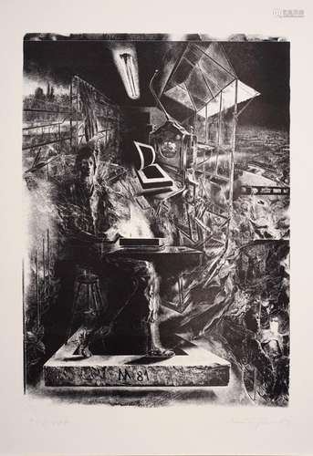 Rolf Münzner "Atelier II" (Werkblatt). 1981.