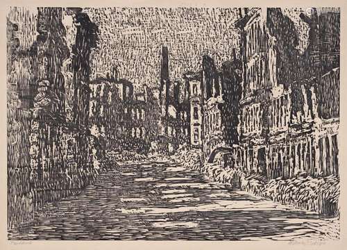 Wilhelm Rudolph "Ammonstraße". 1945/ 1946.