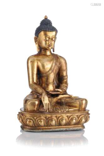 Buddha Shakyamuni. Tibet. 18./ 19th cent.