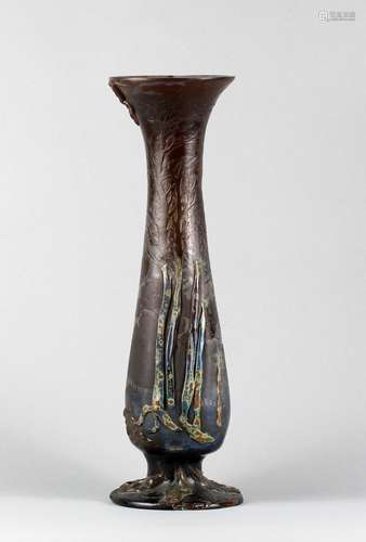 Emile GALLE (1846 1904) Important vase balustre à col coniqu...