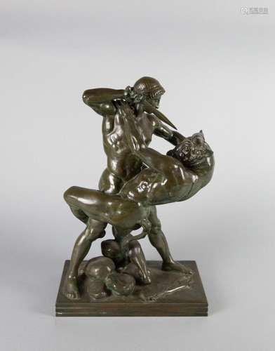 Antoine Louis BARYE (1796 1875) Thésée combattant le Minotau...