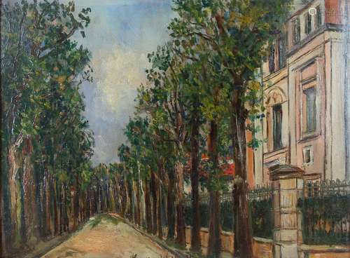 Maurice UTRILLO (1883 1955) Parc de St Cloud Montretout, une...