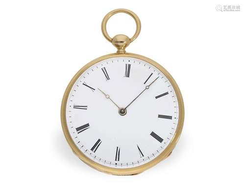 Pocket watch: technically highly interesting lepine with spe...