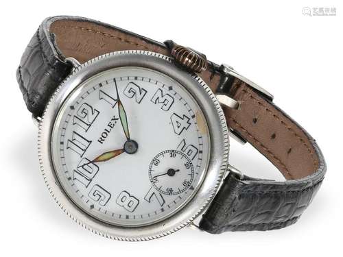 Very early Rolex man's wristwatch, English import Hallma...