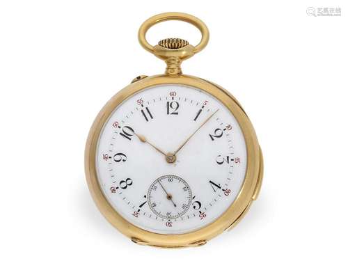 Fine 18K precision pocket watch with quarter repeater, proba...