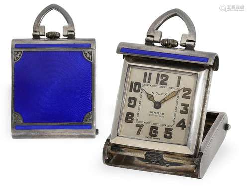 Rare Art déco 'Purse-Watch' by Rolex, Ref. 935, enam...