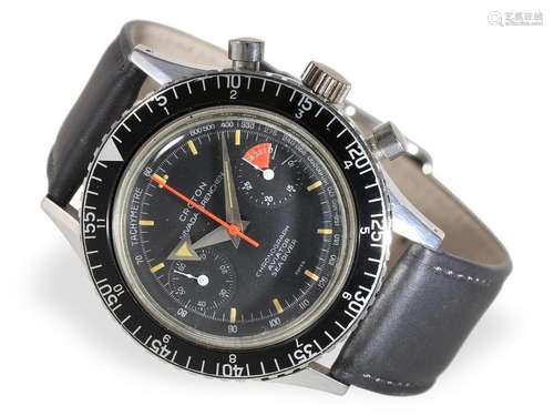 Large vintage pilot's chronograph, Croton Nivada Grenche...