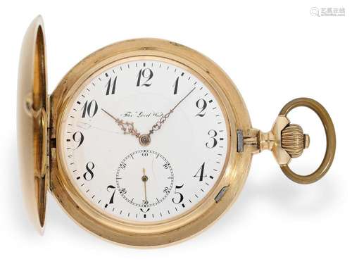 Pocket watch: exceptionally large and heavy precision pocket...