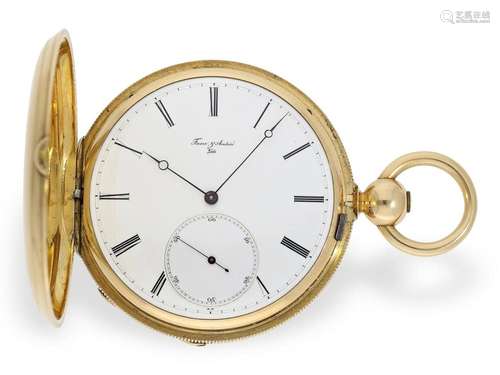 Pocket watch: extremely rare, heavy pocket chronometer of ex...