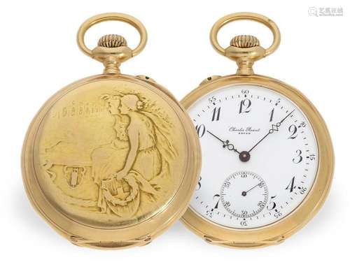 Extremely rare marksman's watch with gold case, Federal ...