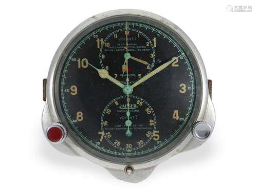 Extremely rare pair of automobile/aviation chronographs with...