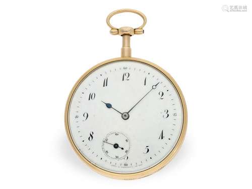 Rarity, very rare gold pocket watch with repeater and second...