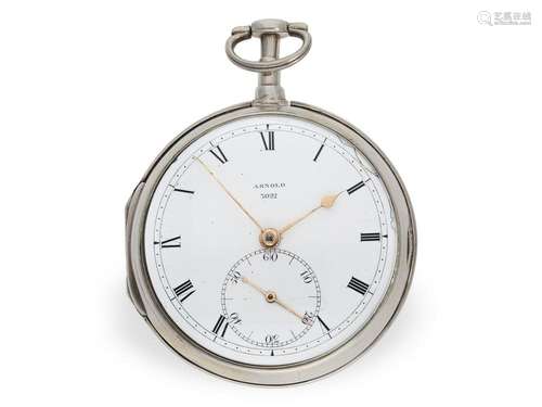 Pocket watch: important and extremely rare Arnold pocket chr...