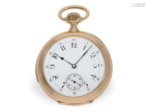 Pocket watch: high precision Geneva chronometer with minute ...