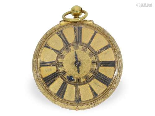 Pocket watch: extremely rare, large early London single-hand...