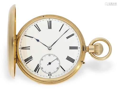 Pocket watch: heavy English pocket chronometer with very int...