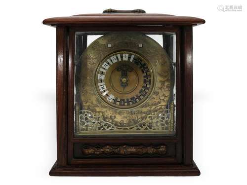 Extremely rare Japanese 'Bracket Clock' with musical...