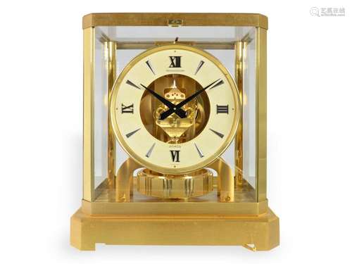 Table clock: fine and rare, unused vintage Jaeger Le Coultre...