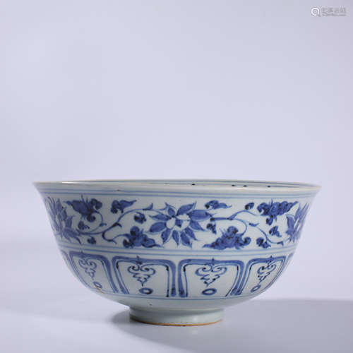 Blue and white bowl