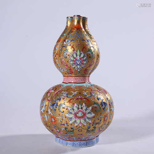 Pastel three hole gourd bottle