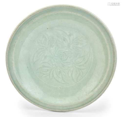 A Chinese Celadon Glazed Porcelain Dish