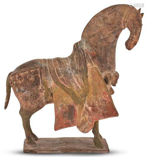 A Chinese Pottery Figure of a Horse