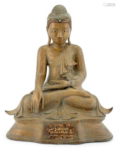 A Burmese Mandalay-Style Bronze Buddha