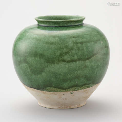 唐代  綠釉萬年壺