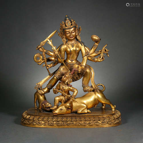 Gilt Bronze Statue