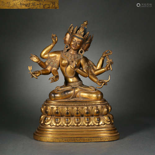 Gilt Bronze Statue of Buddha