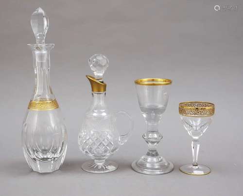 Set of four pieces, 19th/20th c., 2 d