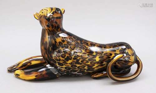 Lying leopard, Italy, early 21st c.,