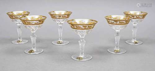 Six liqueur bowls, Josephinenhütte, S