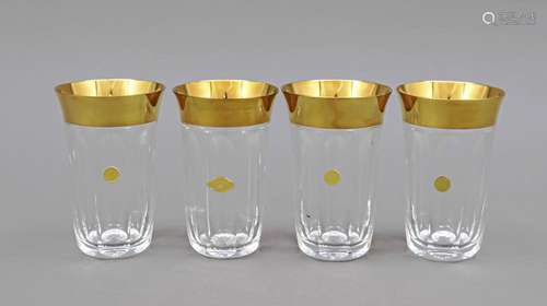 Four water glasses, Josephinenhütte,