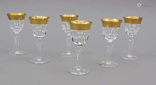 Six southern wine glasses, Josephinen