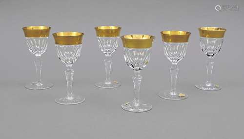 Six southern wine glasses, Josephinen