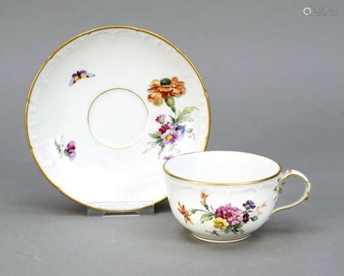 Teacup with saucer, KPM Berlin, mark