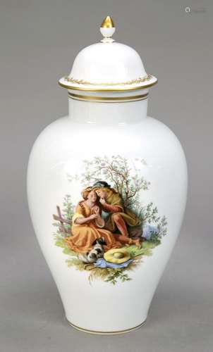 Lidded vase, Meissen, 1950s, 1st choi