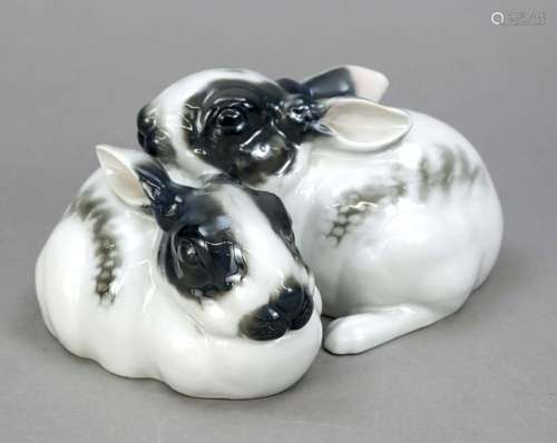 Pair of rabbits, Rosenthal. Art depar